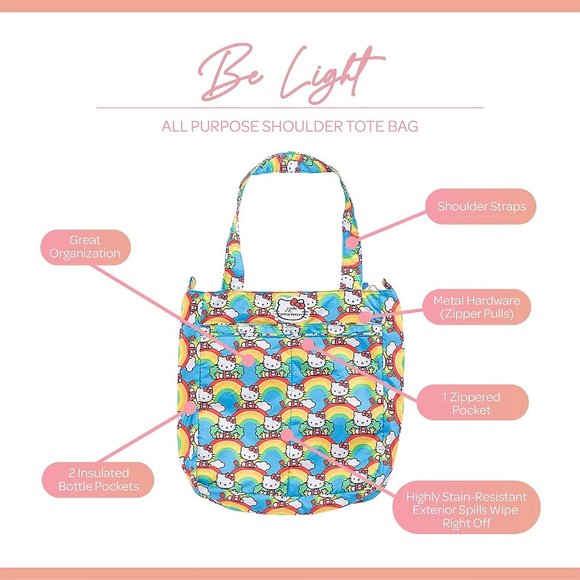Hello Kitty Jujube Exclusive Be Light Rainbow Tote Bag BRAND NEW - WITH TAGS - Picture 3 of 6